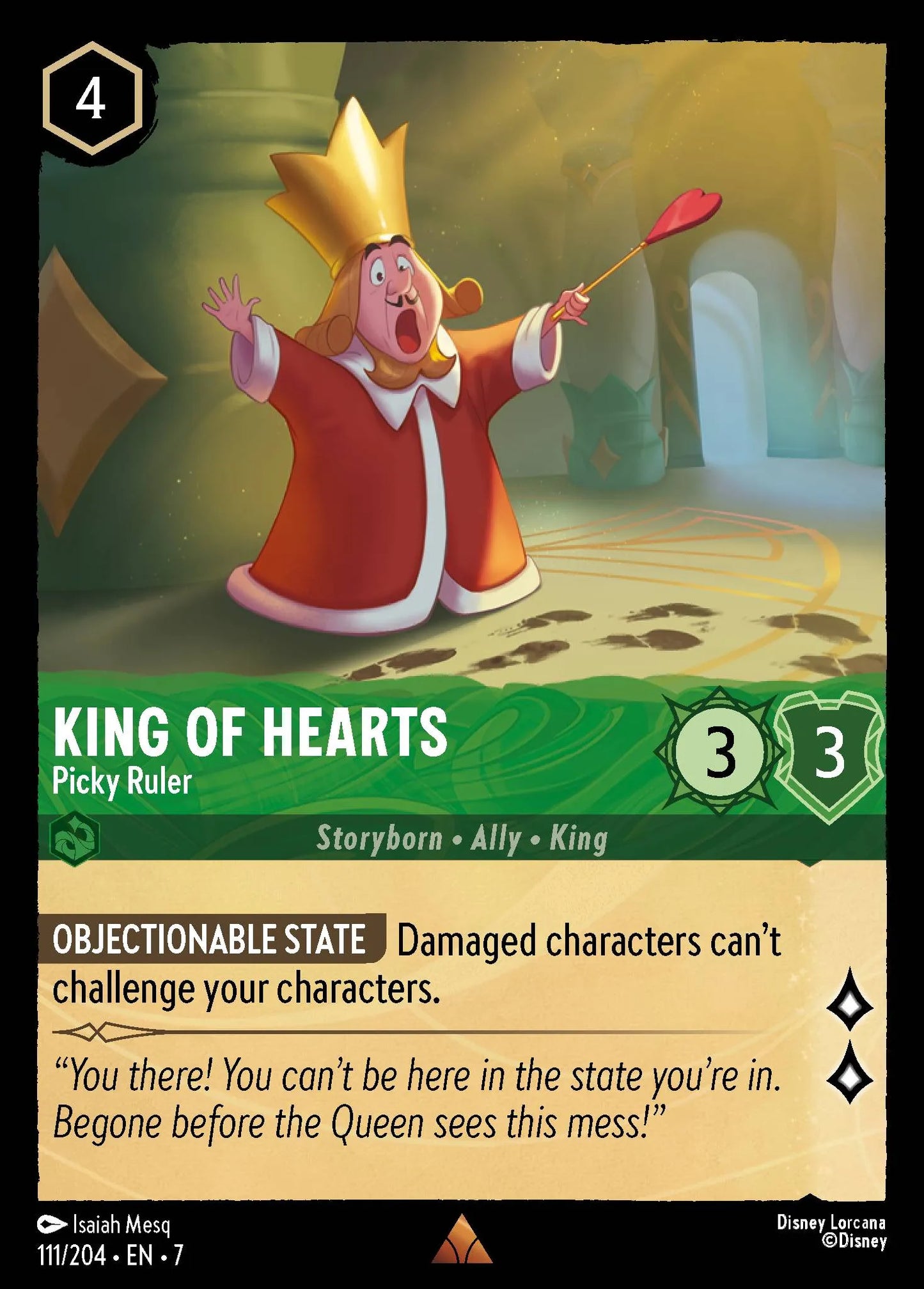 King of Hearts - Picky Ruler | Archazia's Island #111 (Near Mint) | Disney Lorcana Single Australia (Near Mint)