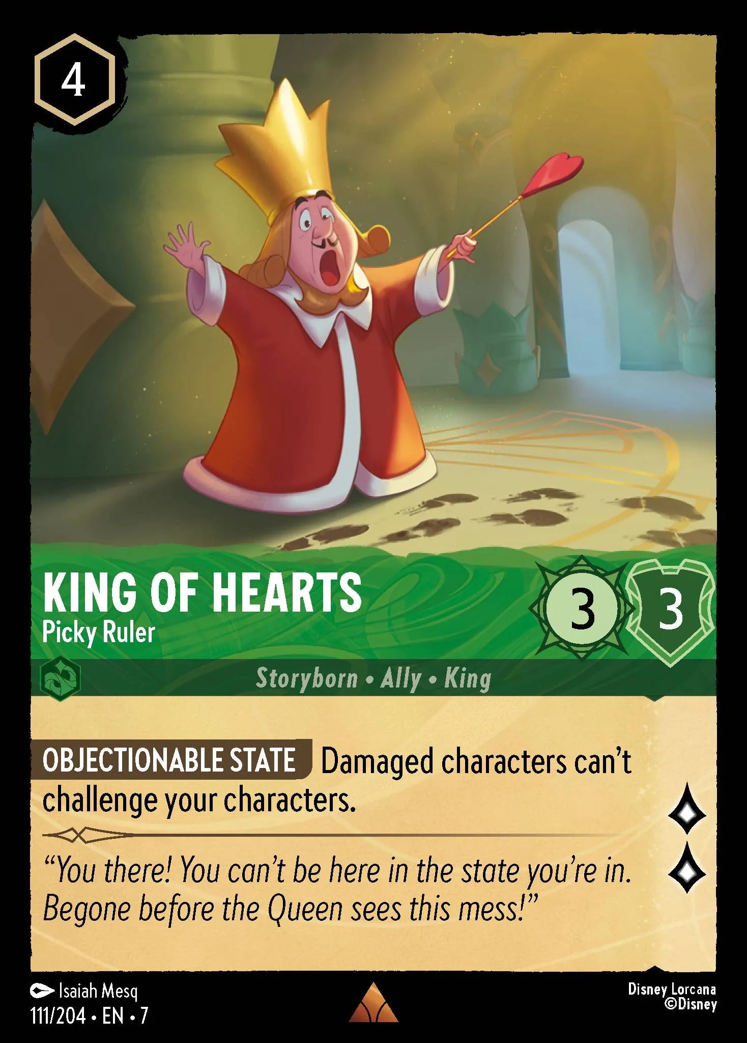 King of Hearts - Picky Ruler | Archazia's Island #111 (Near Mint) | Disney Lorcana Single Australia (Near Mint)