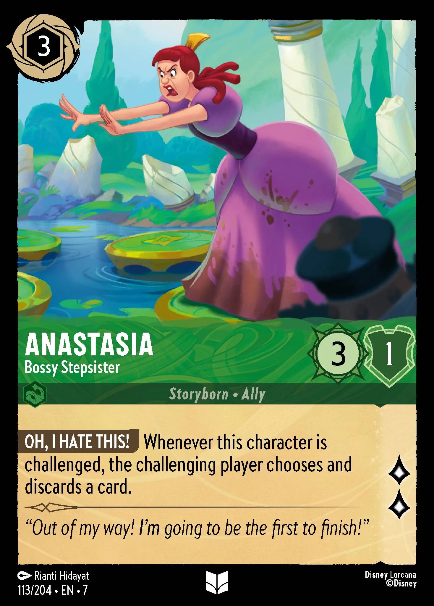 Anastasia - Bossy Stepsister | Archazia's Island #113 (Near Mint Foil) | Disney Lorcana Single Australia (Near Mint)