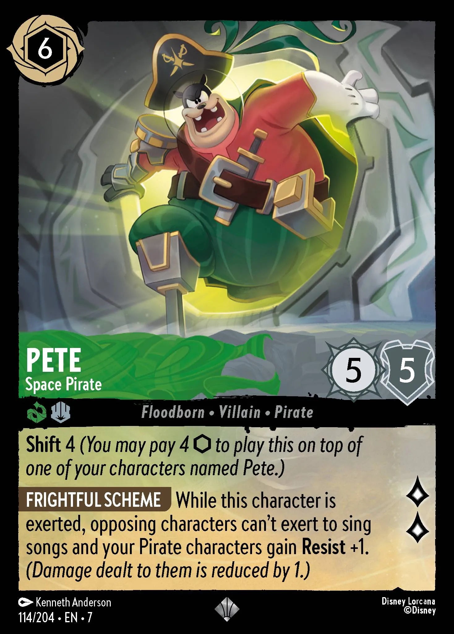 Pete - Space Pirate | Archazia's Island #114 (Near Mint Foil) | Disney Lorcana Single Australia (Near Mint)