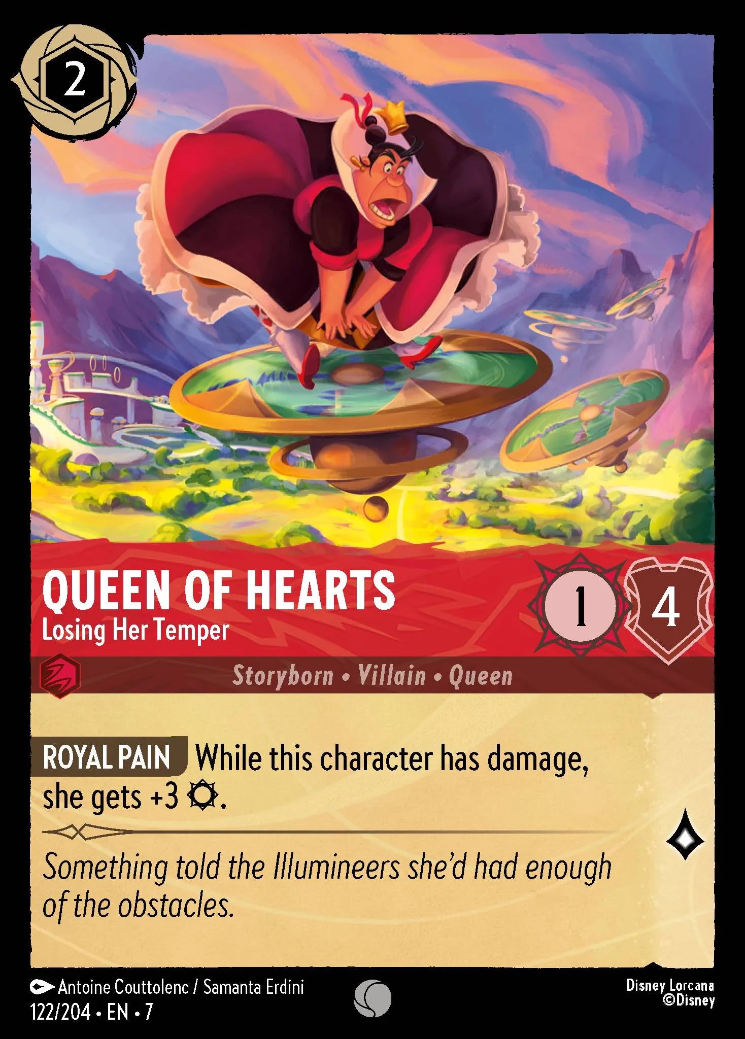Queen of Hearts - Losing Her Temper | Archazia's Island #122 (Near Mint) | Disney Lorcana Single Australia (Near Mint)