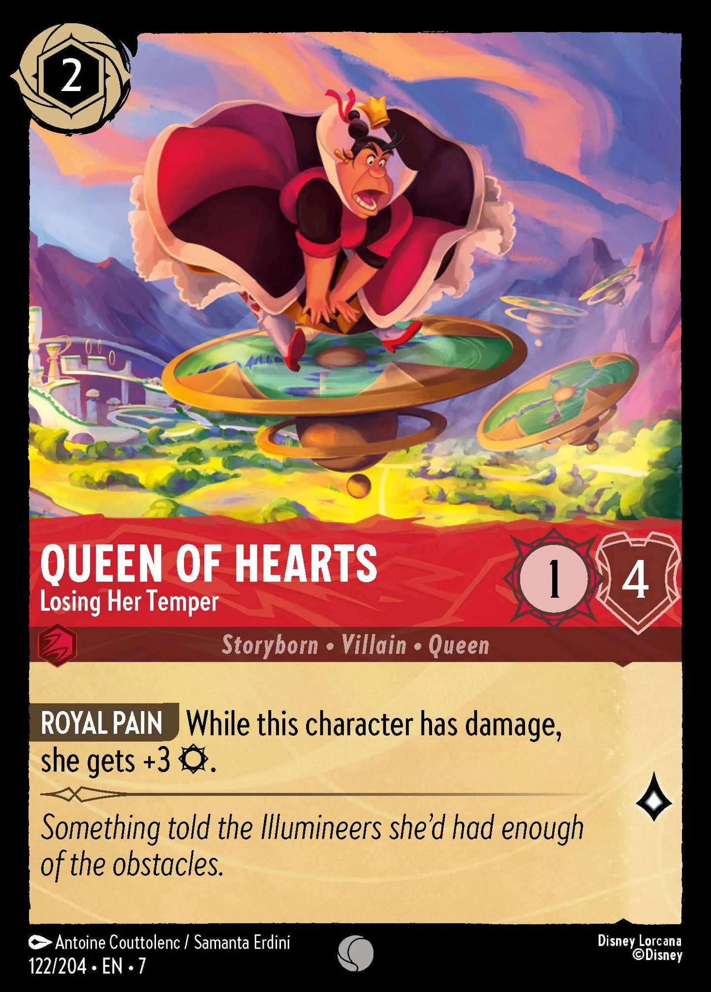 Queen of Hearts - Losing Her Temper | Archazia's Island #122 (Near Mint Foil) | Disney Lorcana Single Australia (Near Mint)
