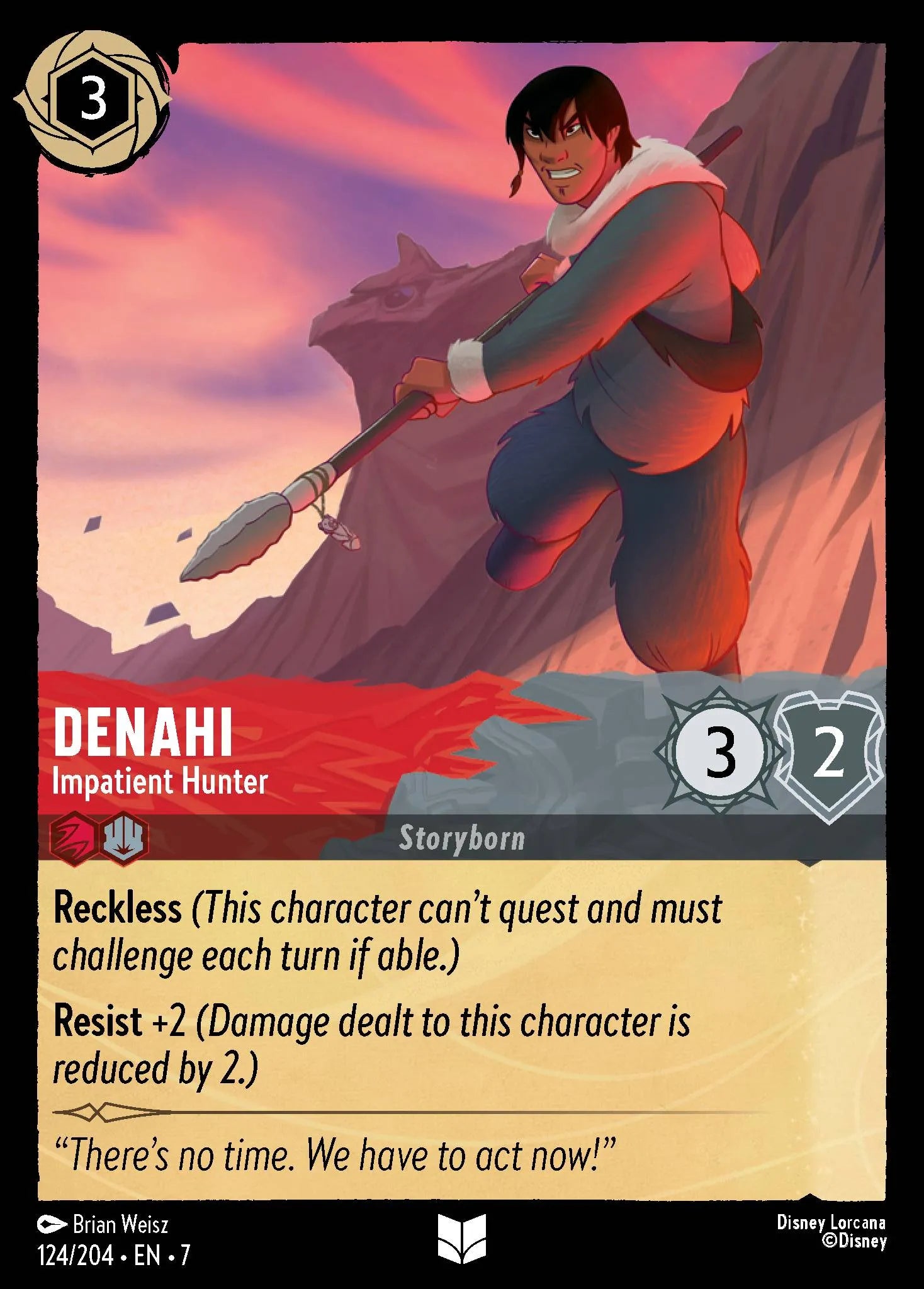 Denahi - Impatient Hunter | Archazia's Island #124 (Near Mint Foil) | Disney Lorcana Single Australia (Near Mint)