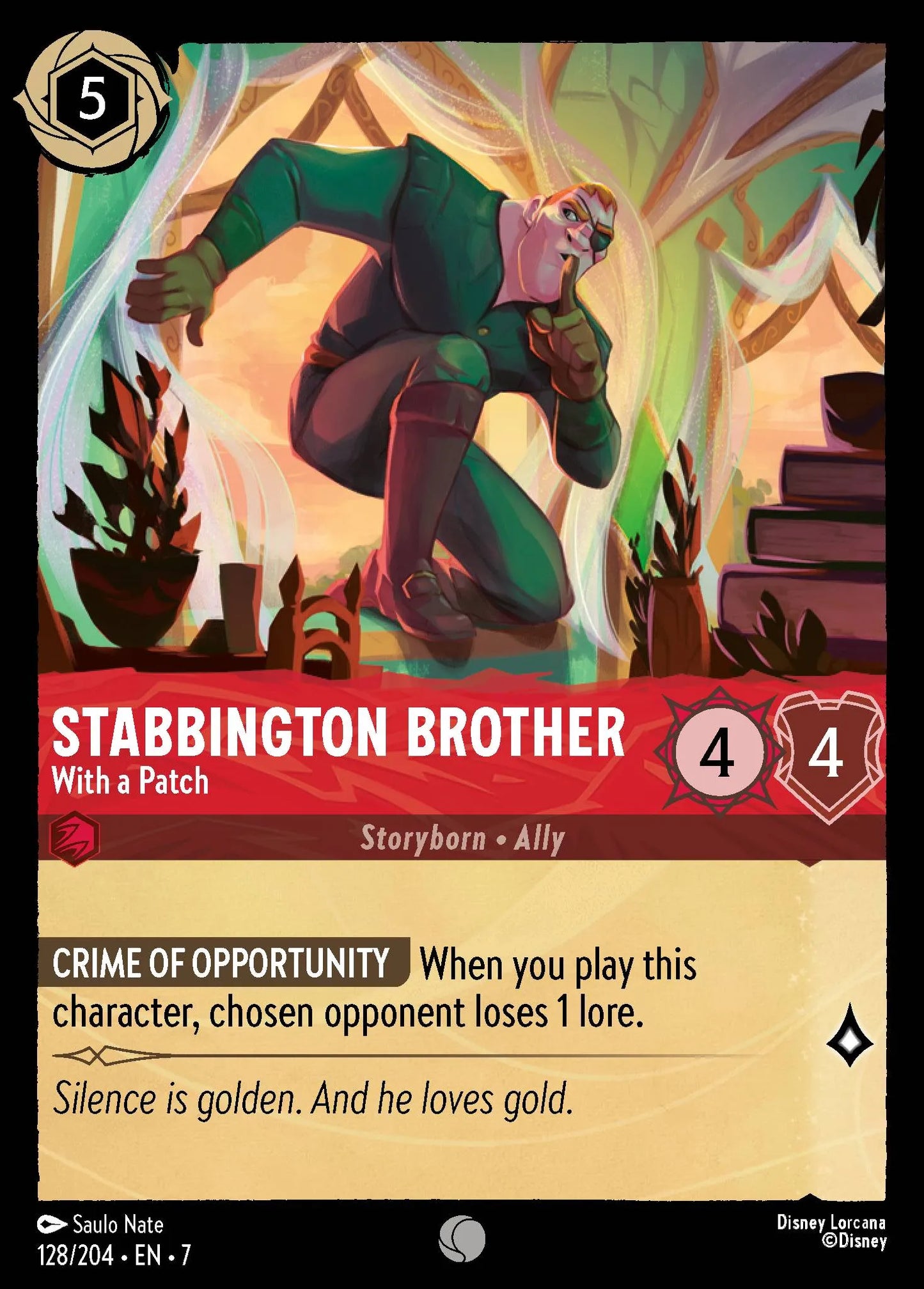 Stabbington Brother - With a Patch | Archazia's Island #128 (Near Mint Foil) | Disney Lorcana Single Australia (Near Mint)