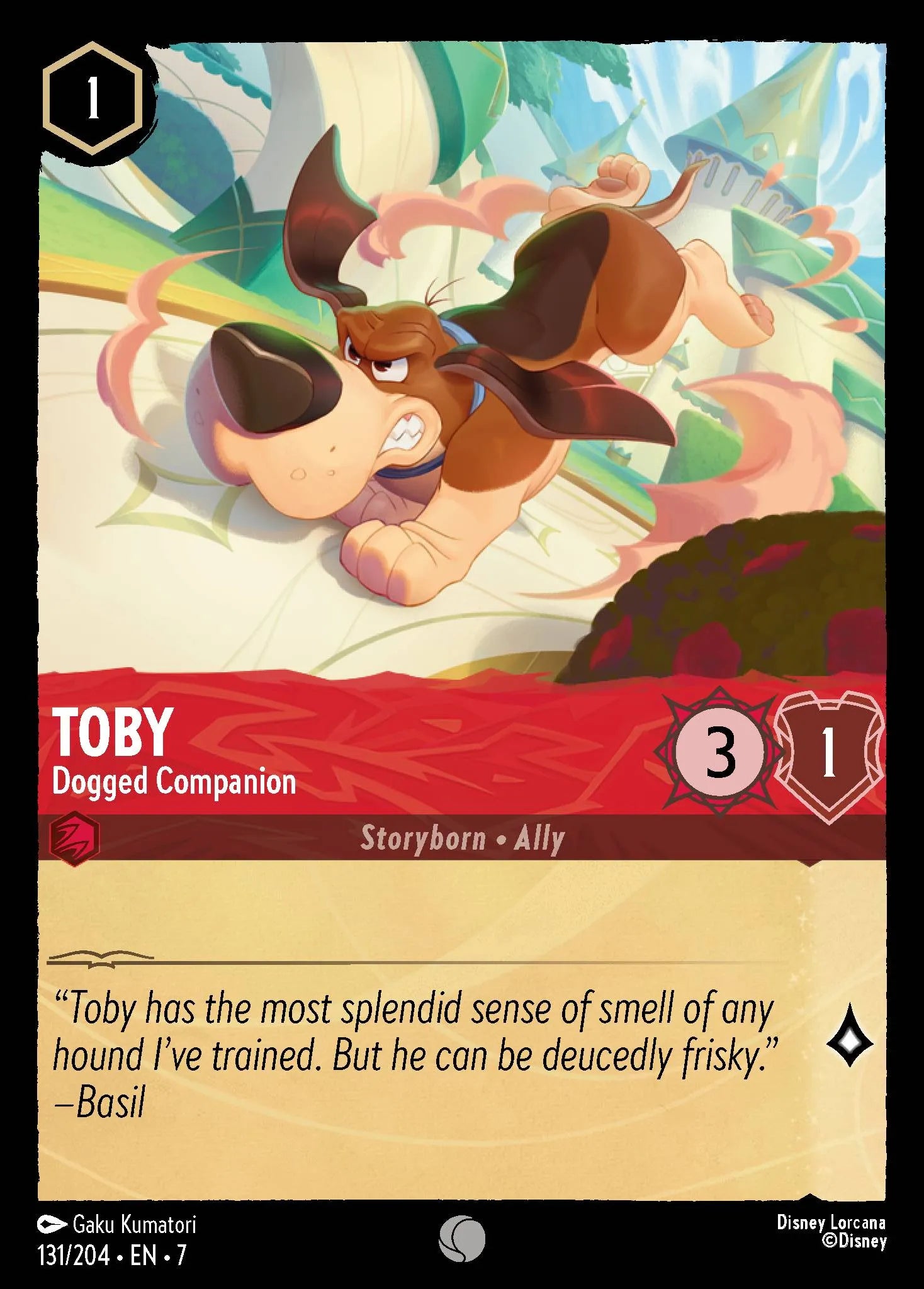 Toby - Dogged Companion | Archazia's Island #131 (Near Mint Foil) | Disney Lorcana Single Australia (Near Mint)