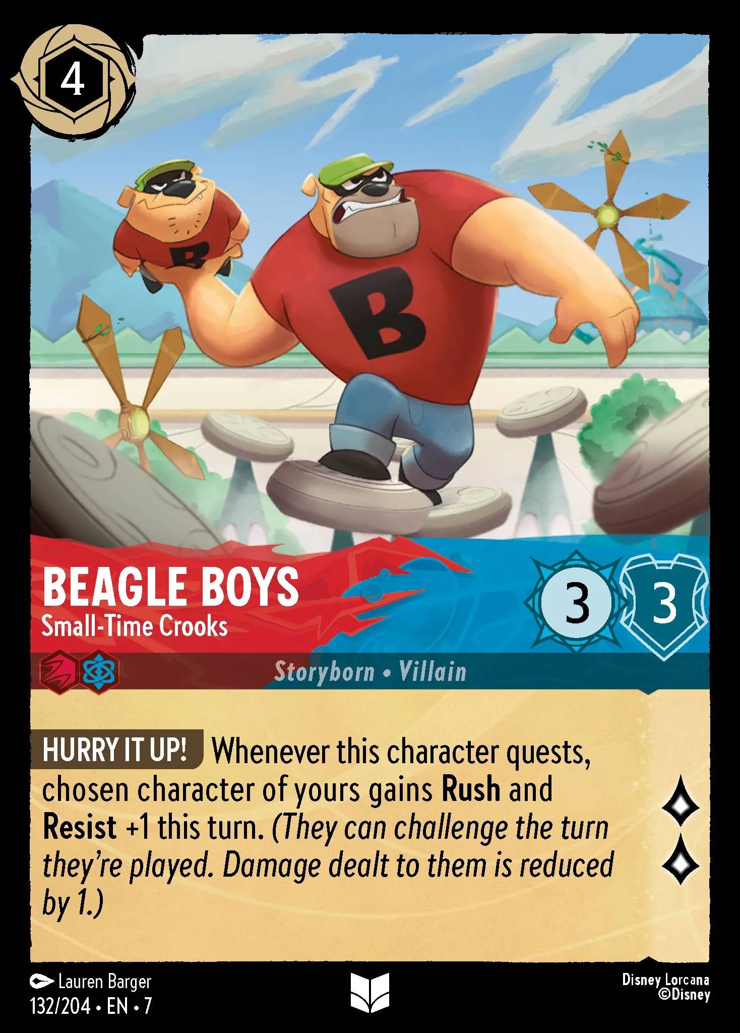 Beagle Boys - Small-Time Crooks | Archazia's Island #132 (Near Mint Foil) | Disney Lorcana Single Australia (Near Mint)