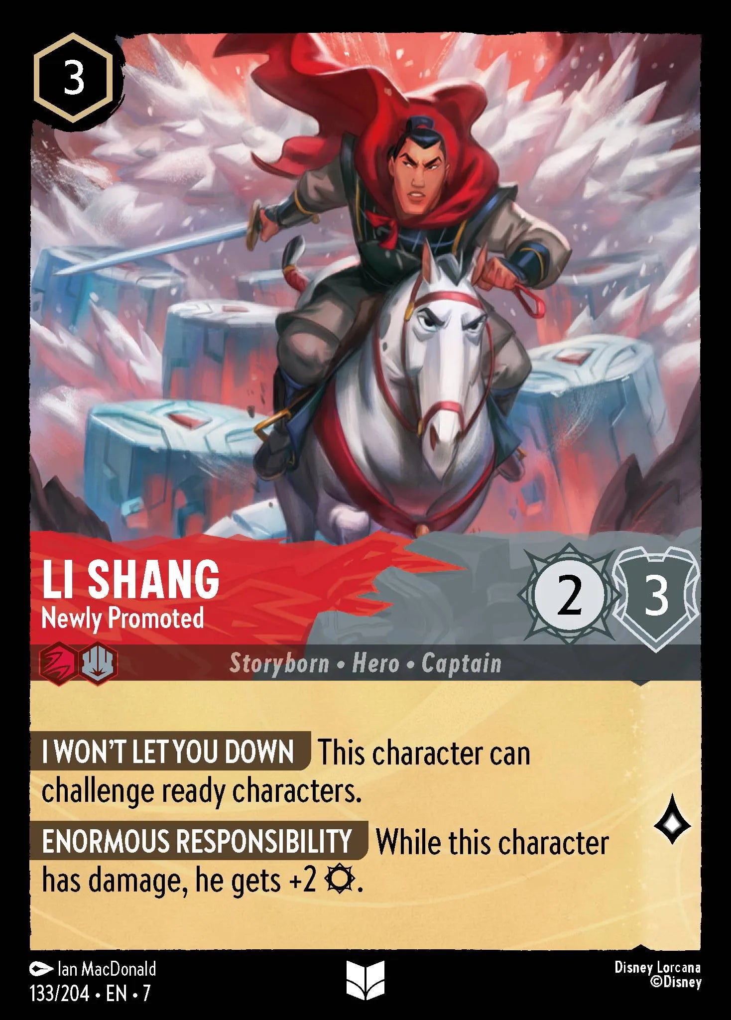 Li Shang - Newly Promoted | Archazia's Island #133 (Near Mint) | Disney Lorcana Single Australia (Near Mint)