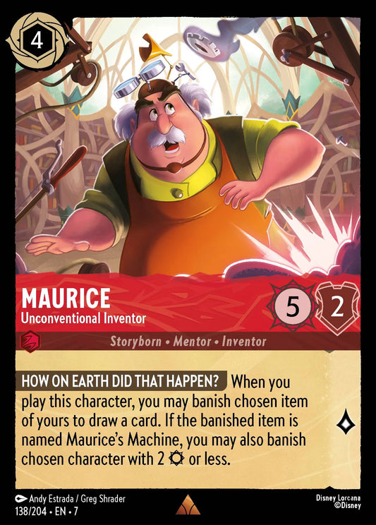 Maurice - Unconventional Inventor | Archazia's Island #138 (Near Mint Foil) | Disney Lorcana Single Australia (Near Mint)