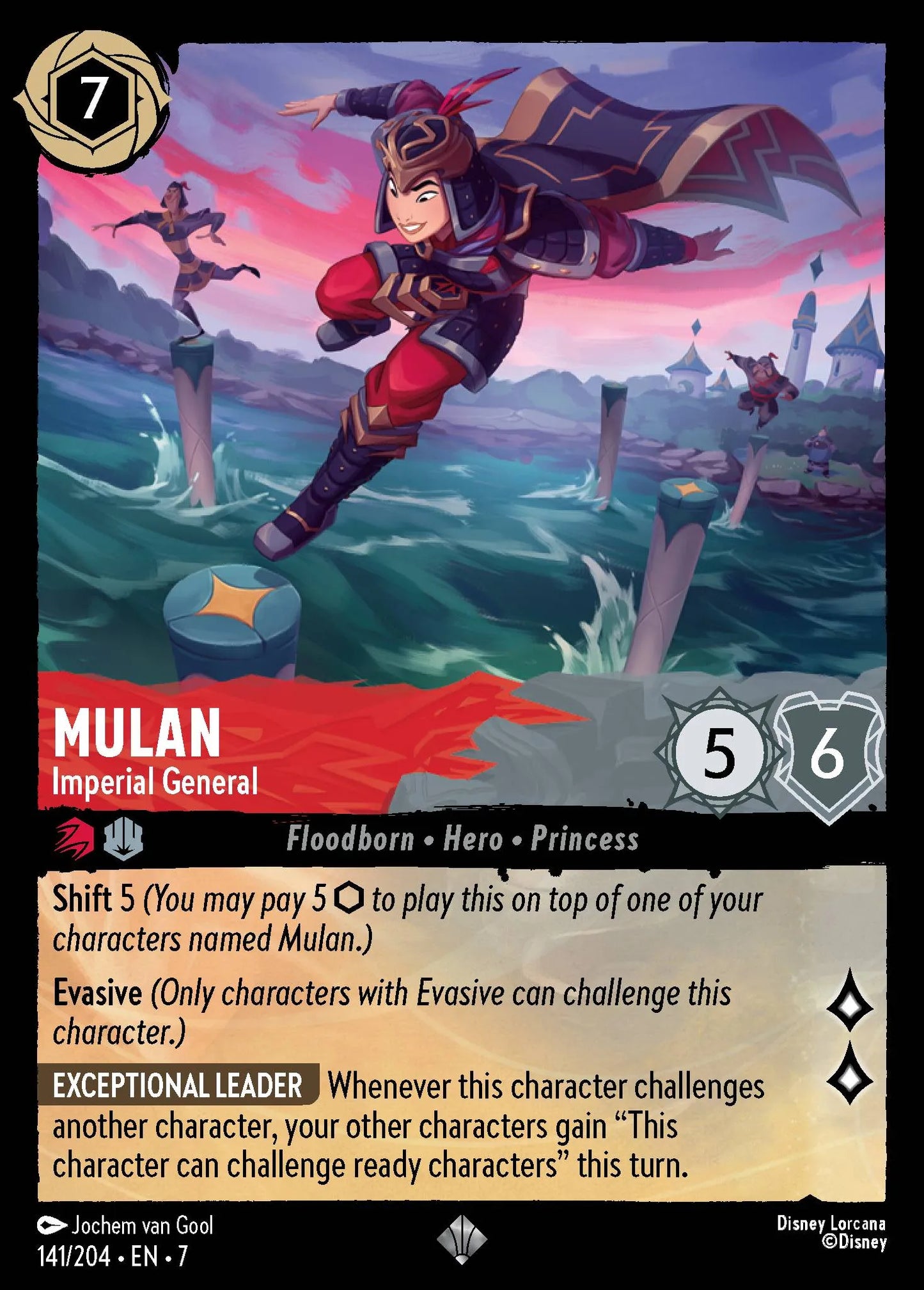 Mulan - Imperial General | Archazia's Island #141 (Near Mint Foil) | Disney Lorcana Single Australia (Near Mint)