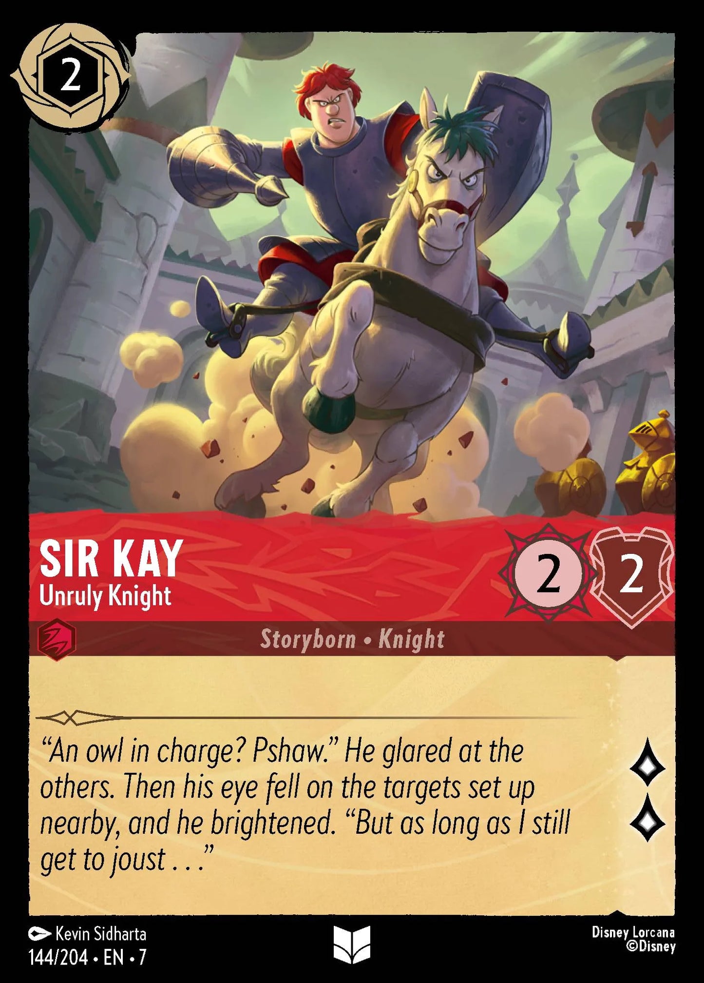 Sir Kay - Unruly Knight | Archazia's Island #144 (Near Mint Foil) | Disney Lorcana Single Australia (Near Mint)
