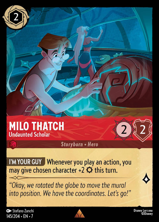 Milo Thatch - Undaunted Scholar | Archazia's Island #145 (Near Mint) | Disney Lorcana Single Australia (Near Mint)