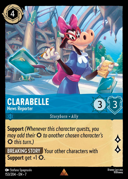 Clarabelle - News Reporter | Archazia's Island #153 (Near Mint) | Disney Lorcana Single Australia (Near Mint)