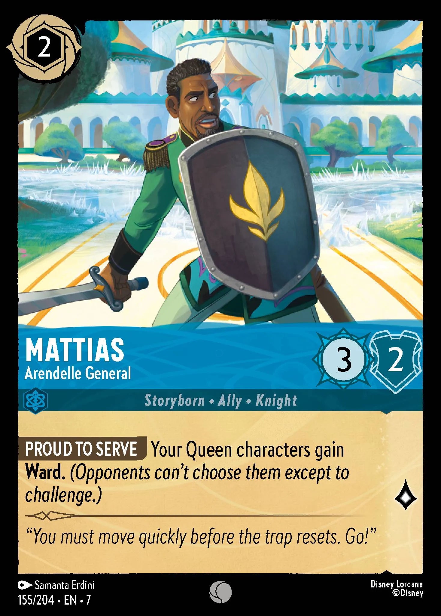 Mattias - Arendelle General | Archazia's Island #155 (Near Mint Foil) | Disney Lorcana Single Australia (Near Mint)