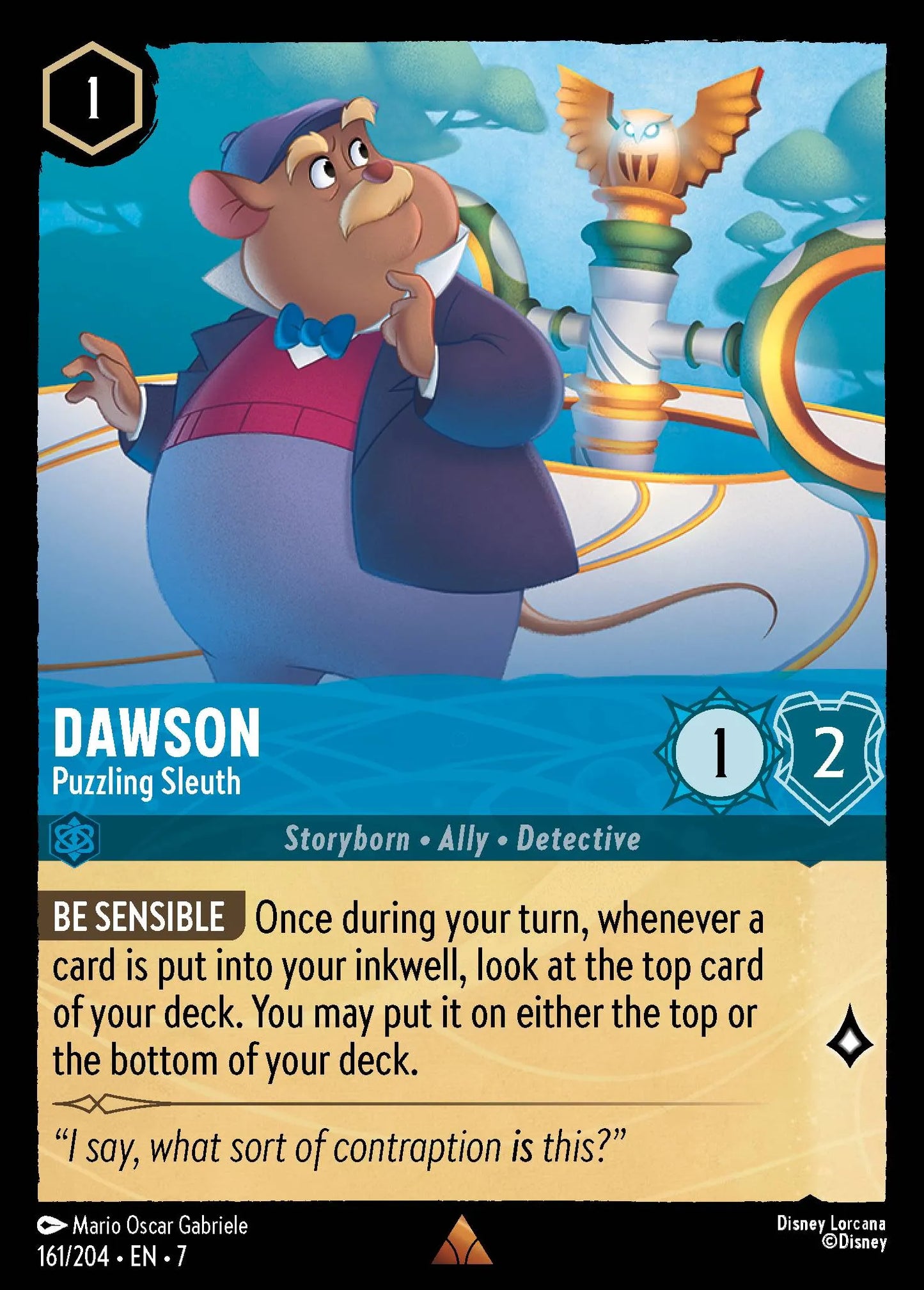 Dawson - Puzzling Sleuth | Archazia's Island #161 (Near Mint Foil) | Disney Lorcana Single Australia (Near Mint)