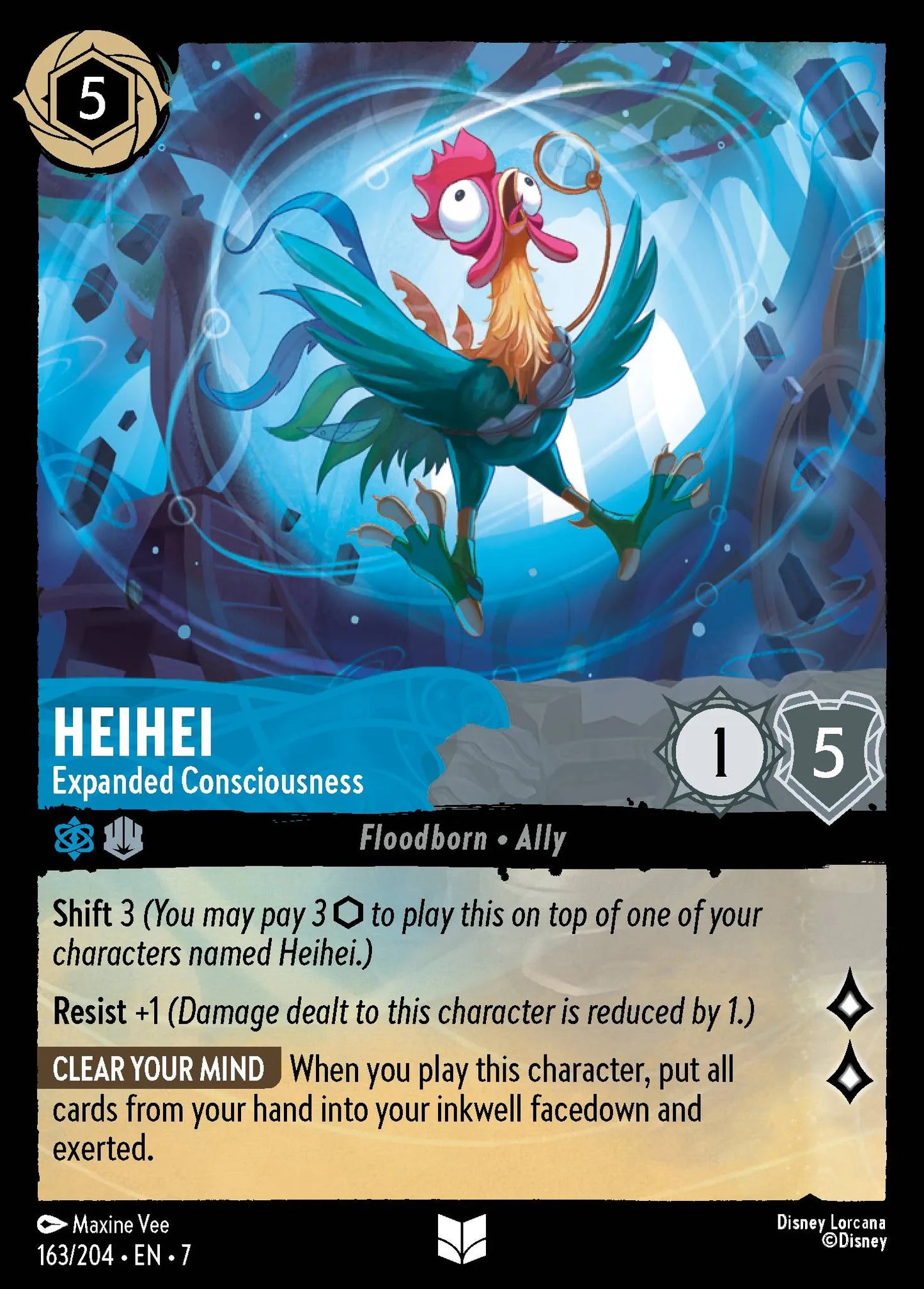 Heihei - Expanded Consciousness | Archazia's Island #163 (Near Mint Foil) | Disney Lorcana Single Australia (Near Mint)