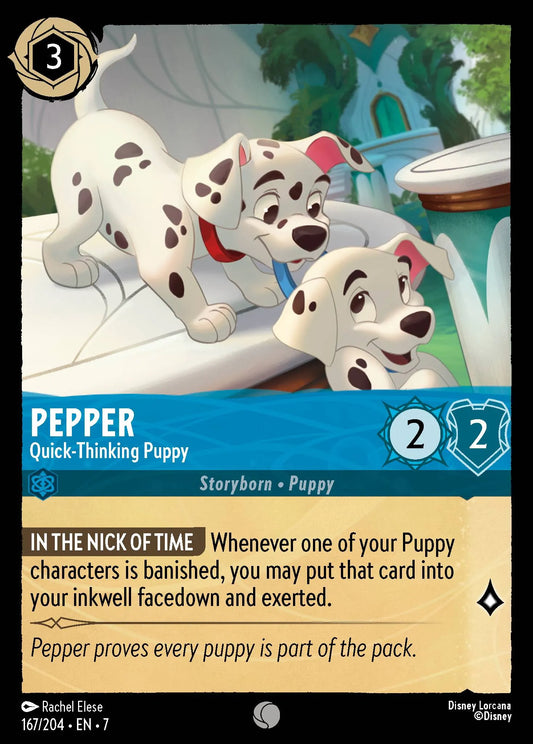 Pepper - Quick-Thinking Puppy | Archazia's Island #167 (Near Mint) | Disney Lorcana Single Australia (Near Mint)