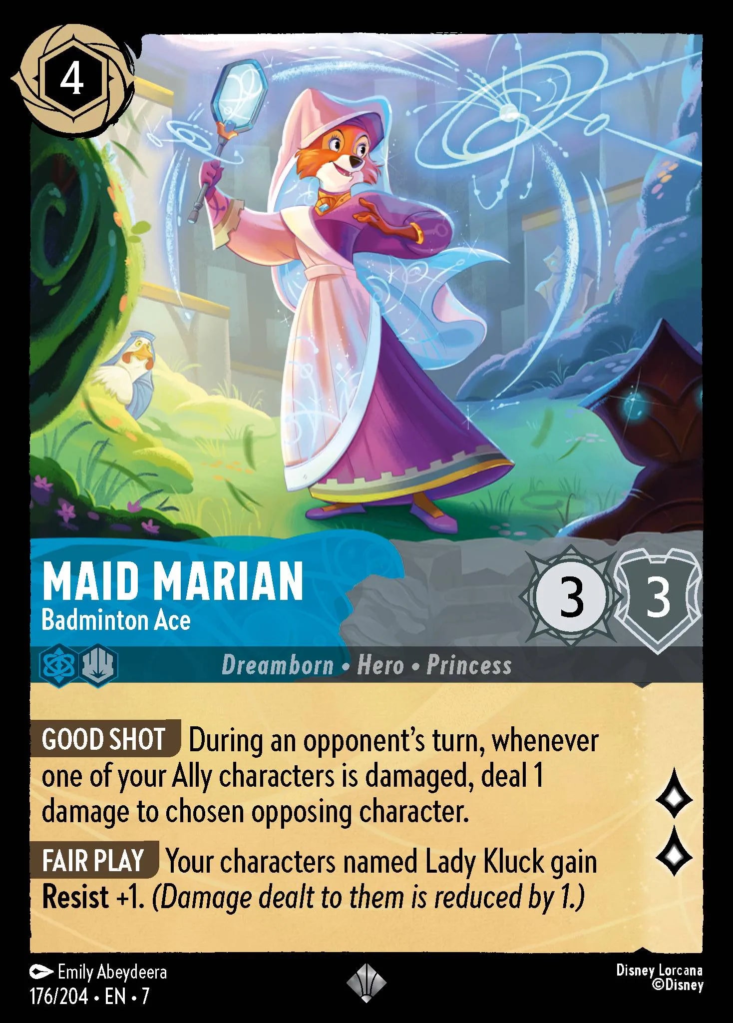 Maid Marian - Badminton Ace | Archazia's Island #176 (Near Mint Foil) | Disney Lorcana Single Australia (Near Mint)