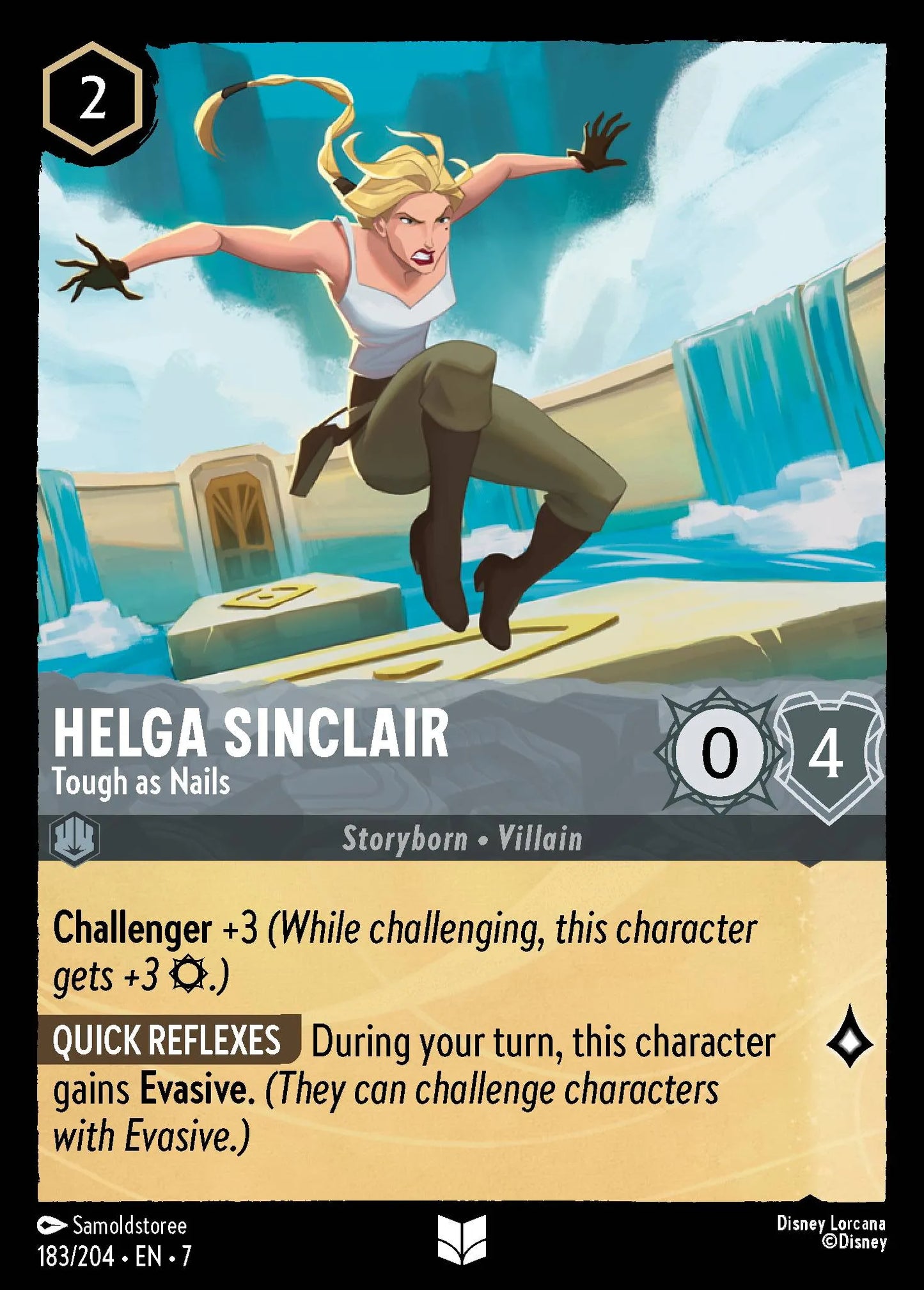 Helga Sinclair - Tough as Nails | Archazia's Island #183 (Near Mint) | Disney Lorcana Single Australia (Near Mint)