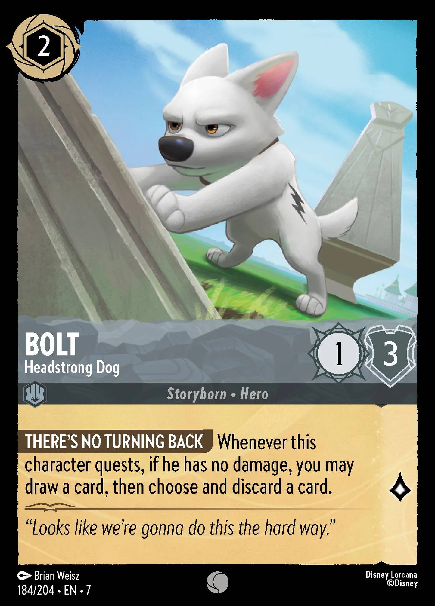 Bolt - Headstrong Dog | Archazia's Island #184 (Near Mint) | Disney Lorcana Single Australia (Near Mint)