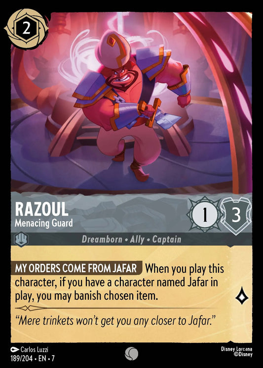 Razoul - Menacing Guard | Archazia's Island #189 (Near Mint) | Disney Lorcana Single Australia (Near Mint)