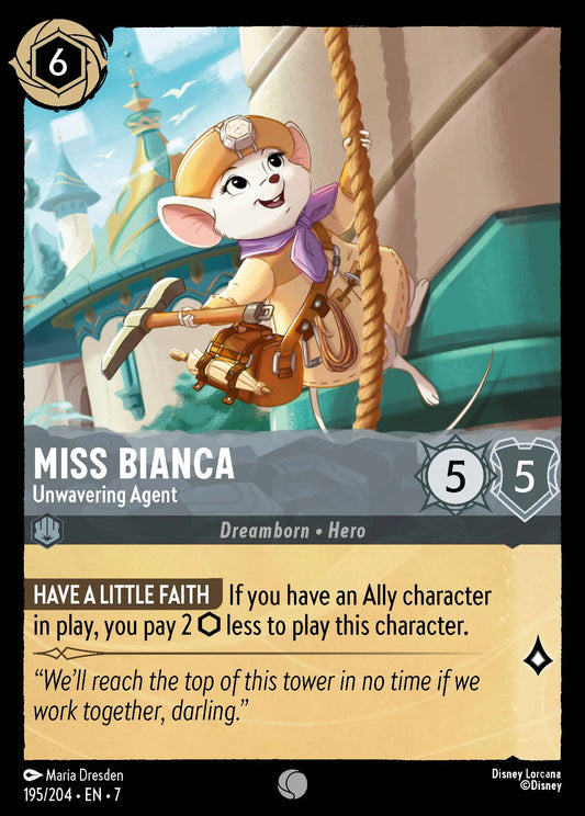 Miss Bianca - Unwavering Agent | Archazia's Island #195 (Near Mint) | Disney Lorcana Single Australia (Near Mint)