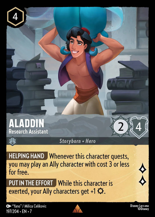 Aladdin - Research Assistant | Archazia's Island #197 (Near Mint) | Disney Lorcana Single Australia (Near Mint)