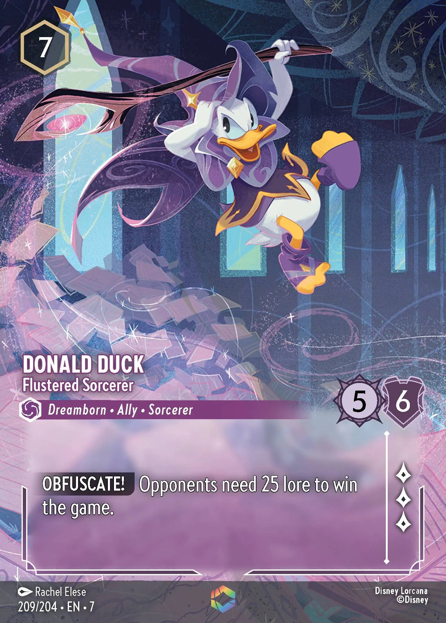 Donald Duck - Flustered Sorcerer | Archazia's Island #209 (Near Mint) | Disney Lorcana Single Australia (Near Mint)