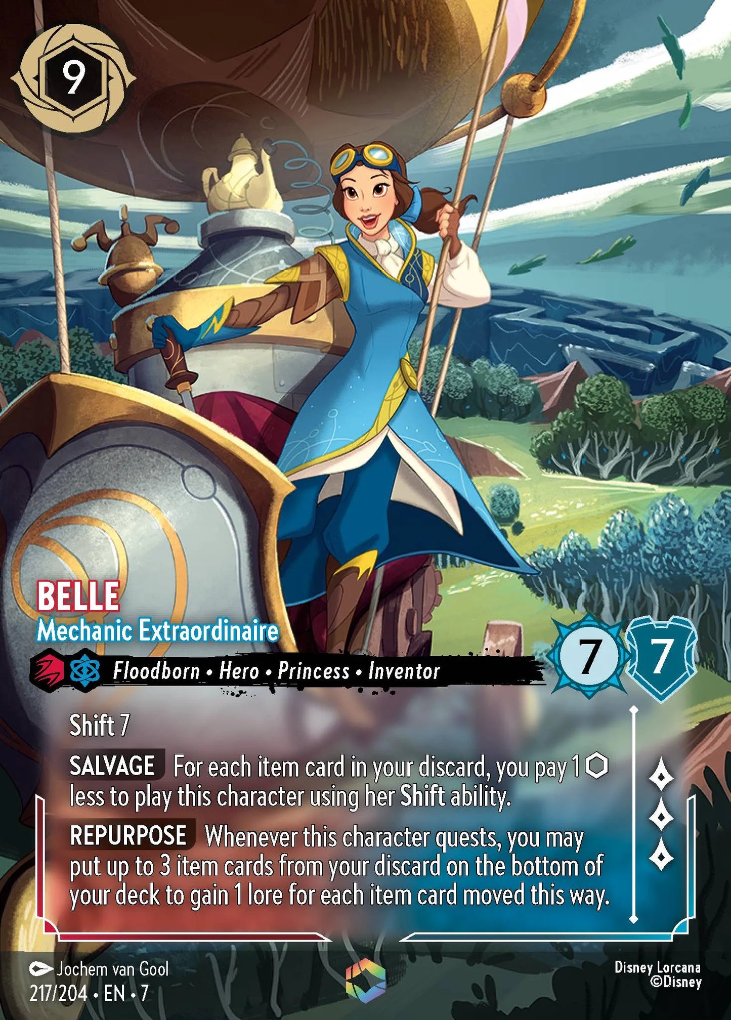 Belle - Mechanic Extraordinaire | Archazia's Island #217 (Near Mint) | Disney Lorcana Single Australia (Near Mint)