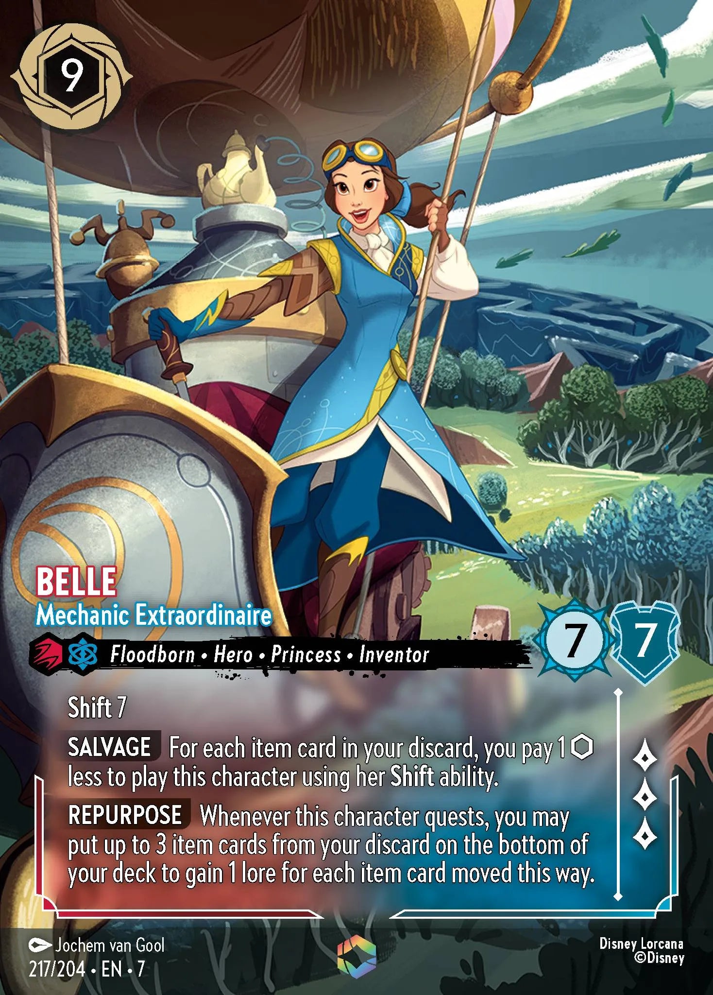 Belle - Mechanic Extraordinaire | Archazia's Island #217 (Near Mint) | Disney Lorcana Single Australia (Near Mint)