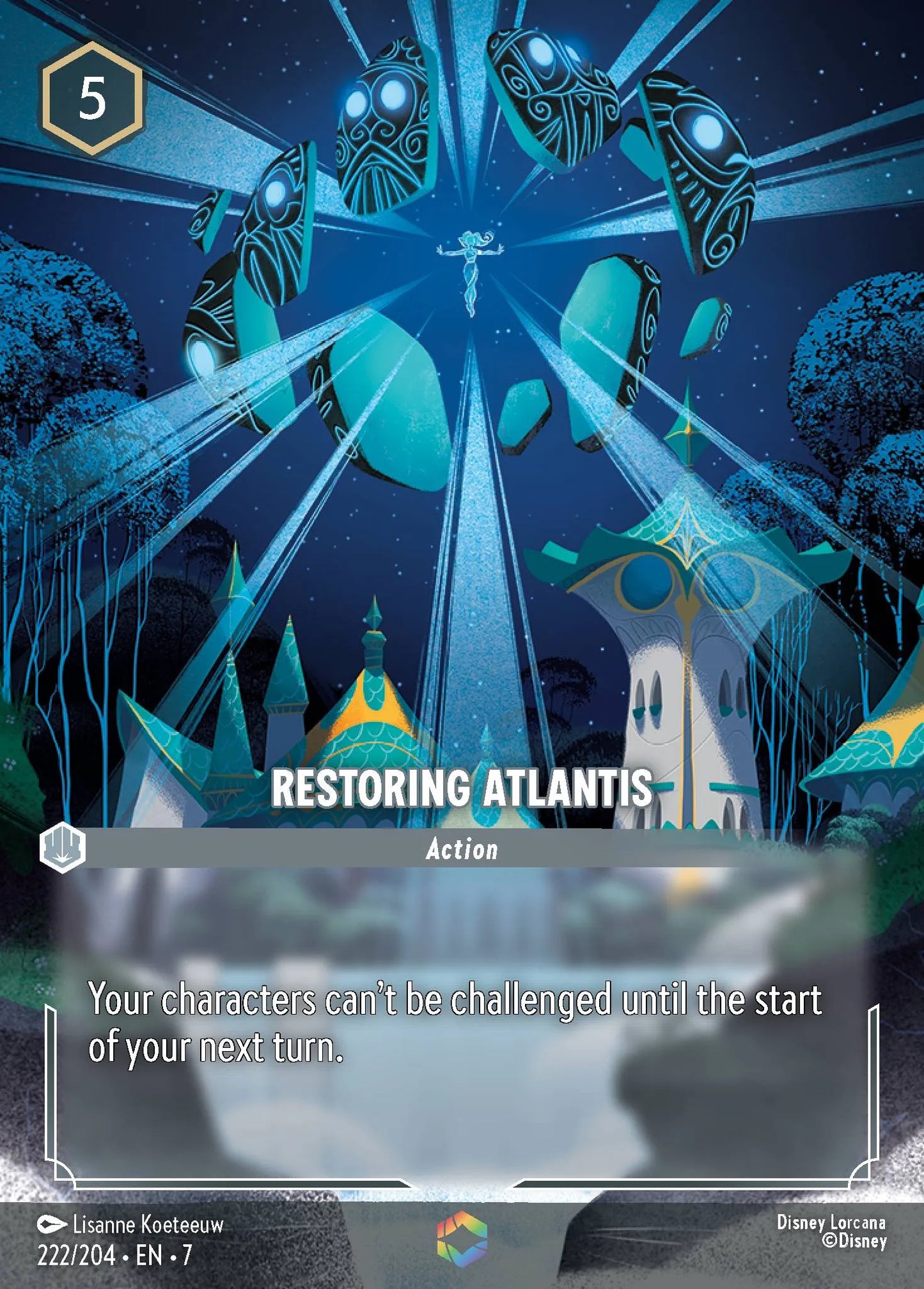 Restoring Atlantis | Archazia's Island #222 (Near Mint) | Disney Lorcana Single Australia (Near Mint)