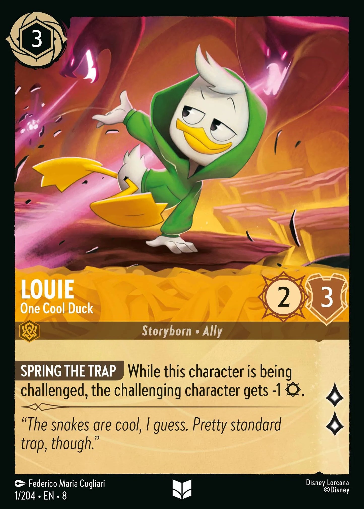 Louie - One Cool Duck | Reign of Jafar #1 (Near Mint Foil) | Disney Lorcana Single Australia (Near Mint)