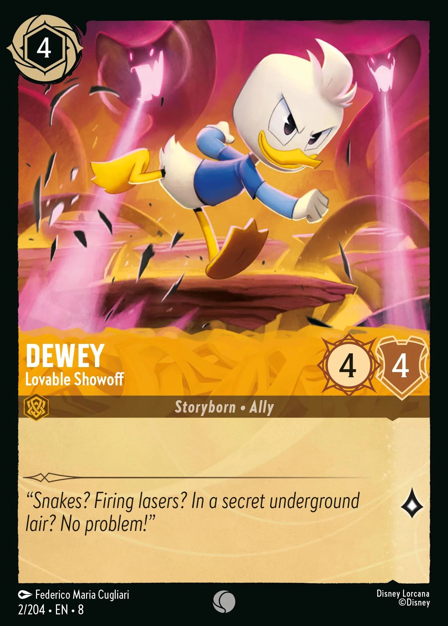Dewey - Lovable Showoff | Reign of Jafar #2 (Near Mint Foil) | Disney Lorcana Single Australia (Near Mint)