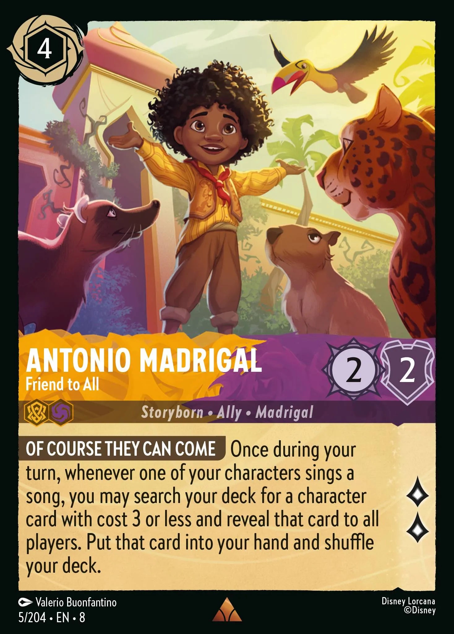 Antonio Madrigal - Friend to All | Reign of Jafar #5 (Near Mint) | Disney Lorcana Single Australia (Near Mint)
