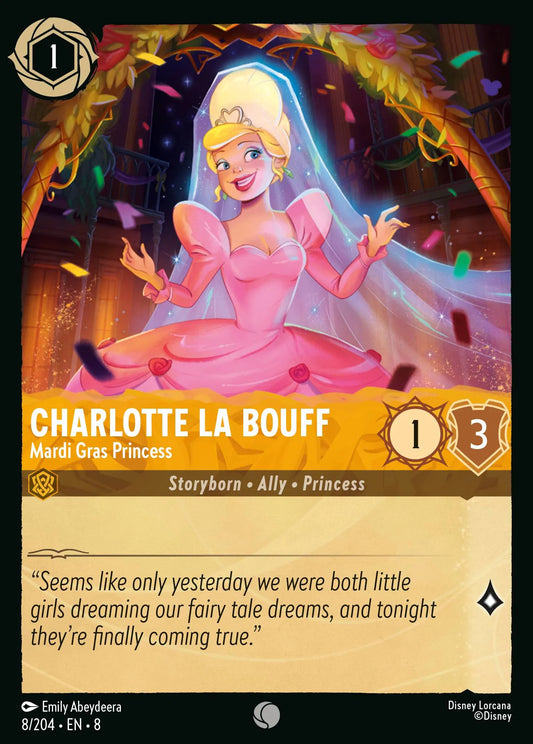 Charlotte La Bouff - Mardi Gras Princess | Reign of Jafar #8 (Near Mint) | Disney Lorcana Single Australia (Near Mint)