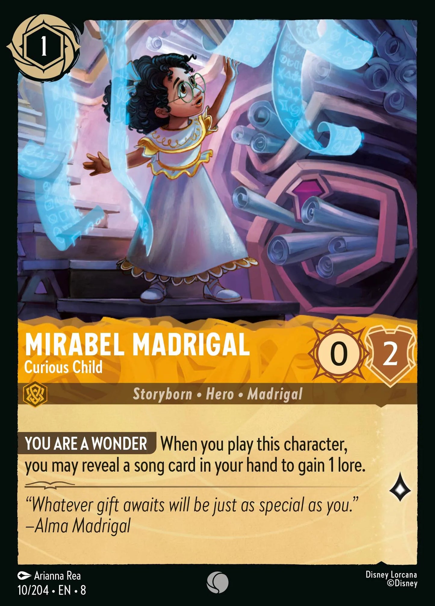 Mirabel Madrigal - Curious Child | Reign of Jafar #10 (Near Mint) | Disney Lorcana Single Australia (Near Mint)