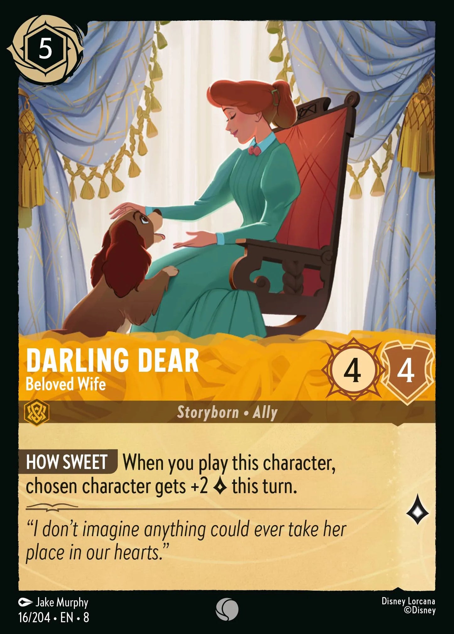 Darling Dear - Beloved Wife | Reign of Jafar #16 (Near Mint) | Disney Lorcana Single Australia (Near Mint)