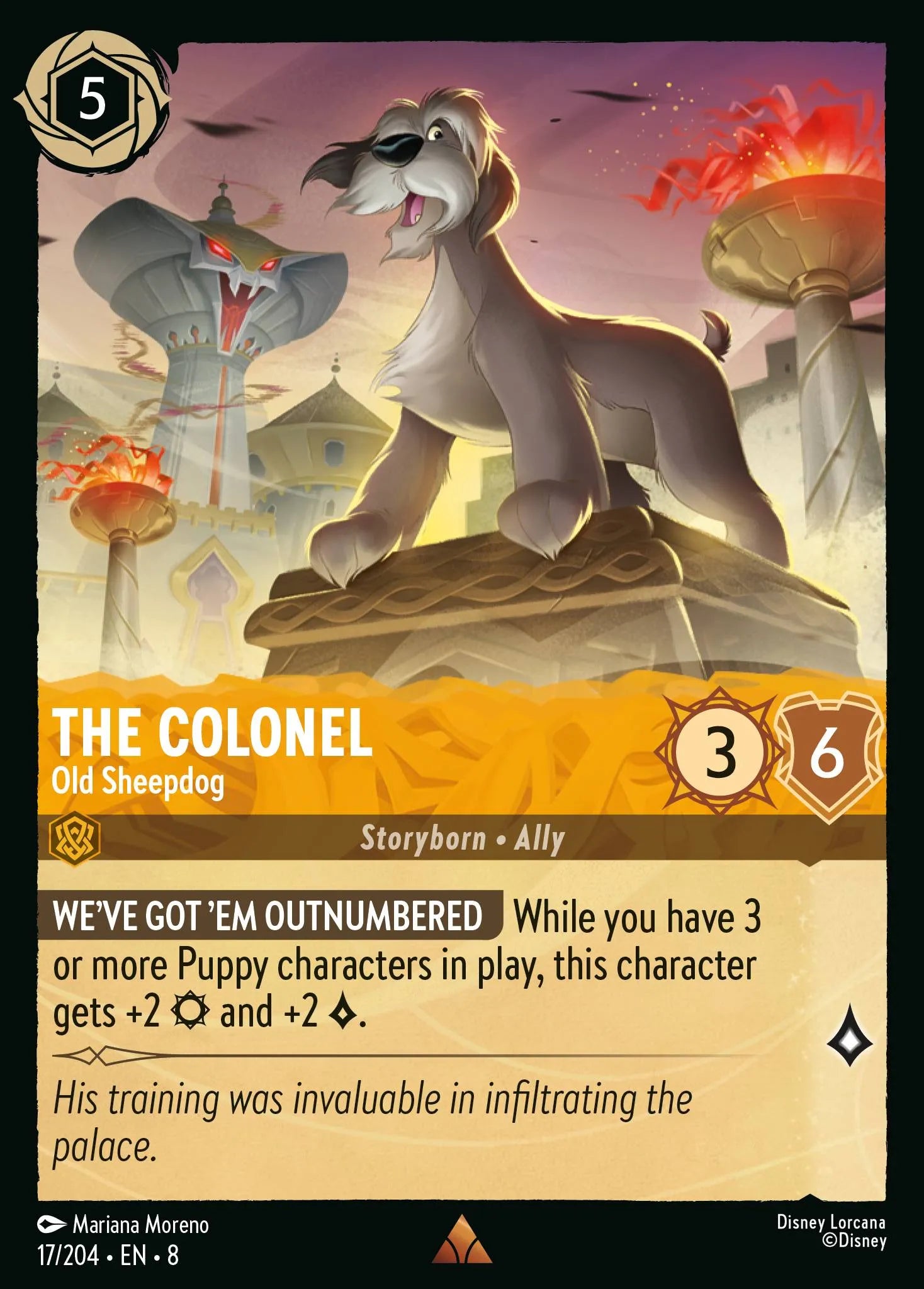 The Colonel - Old Sheepdog | Reign of Jafar #17 (Near Mint) | Disney Lorcana Single Australia (Near Mint)