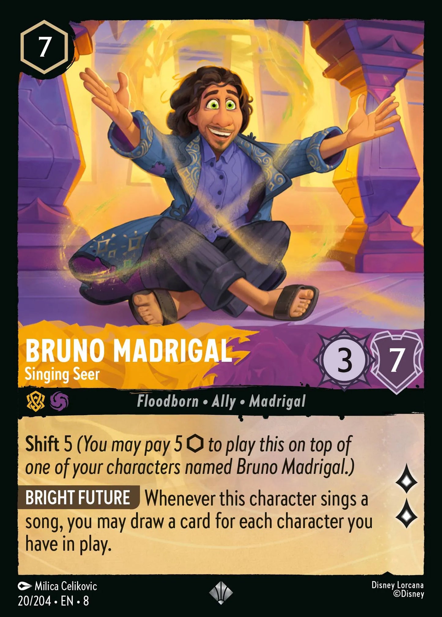 Bruno Madrigal - Singing Seer | Reign of Jafar #20 (Near Mint) | Disney Lorcana Single Australia (Near Mint)