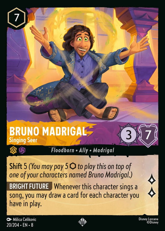 Bruno Madrigal - Singing Seer | Reign of Jafar #20 (Near Mint) | Disney Lorcana Single Australia (Near Mint)