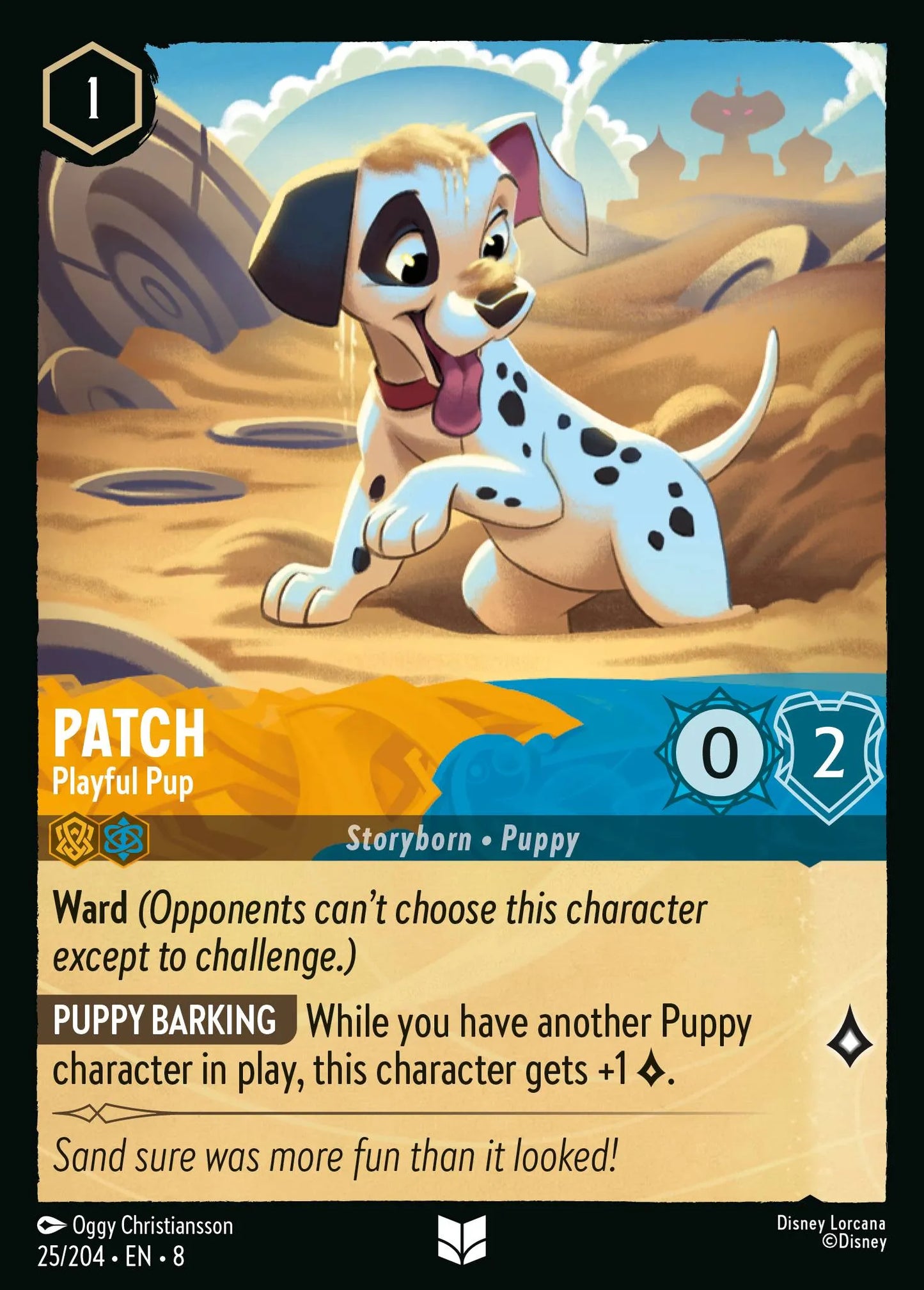 Patch - Playful Pup | Reign of Jafar #25 (Near Mint Foil) | Disney Lorcana Single Australia (Near Mint)
