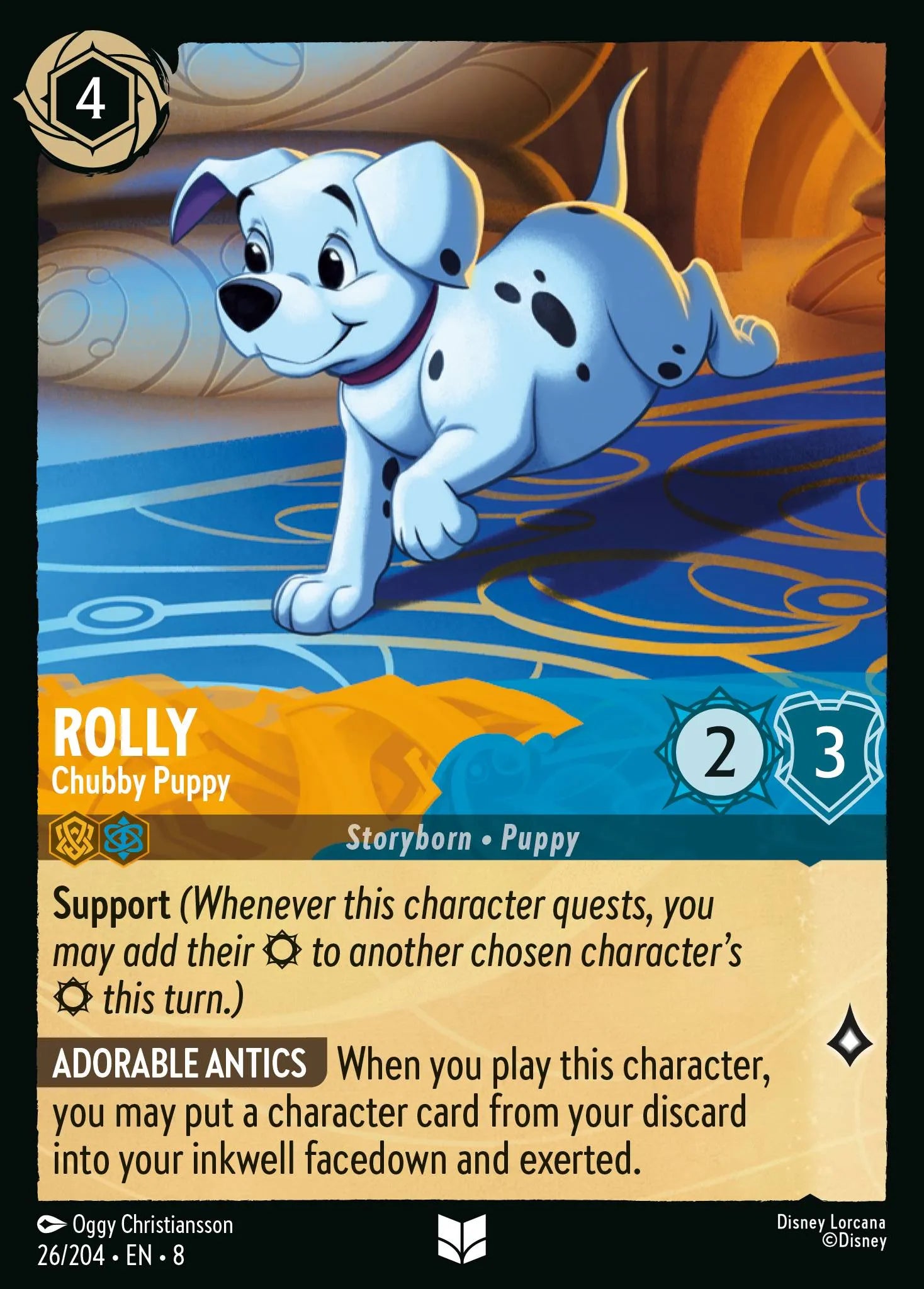 Rolly - Chubby Puppy | Reign of Jafar #26 (Near Mint Foil) | Disney Lorcana Single Australia (Near Mint)