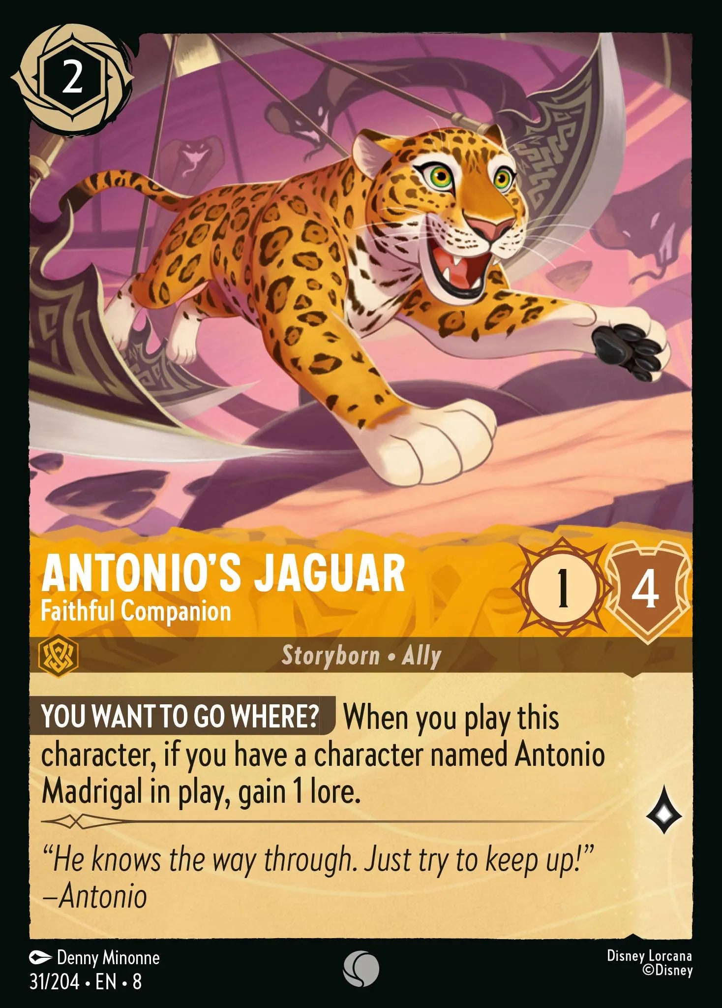 Antonio's Jaguar - Faithful Companion | Reign of Jafar #31 (Near Mint Foil) | Disney Lorcana Single Australia (Near Mint)