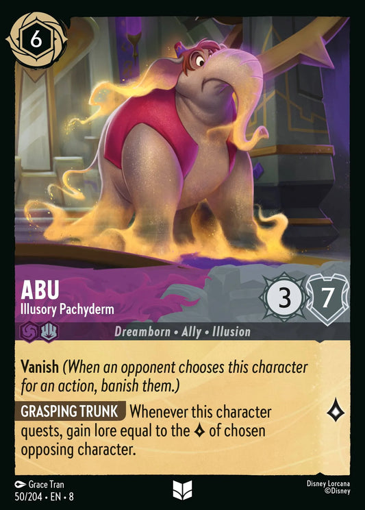 Abu - Illusory Pachyderm | Reign of Jafar #50 (Near Mint Foil) | Disney Lorcana Single Australia (Near Mint)