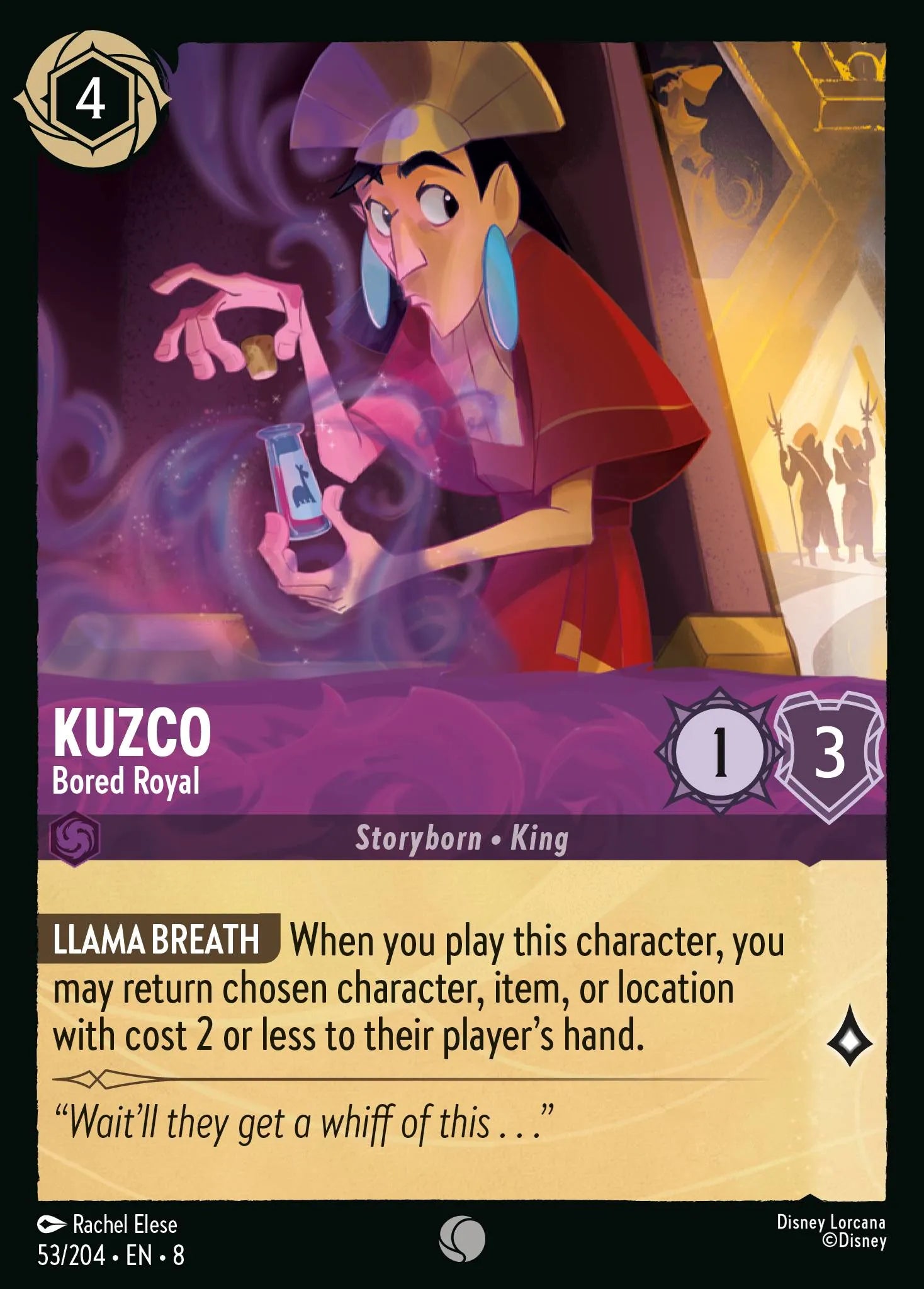 Kuzco - Bored Royal | Reign of Jafar #53 (Near Mint Foil) | Disney Lorcana Single Australia (Near Mint)