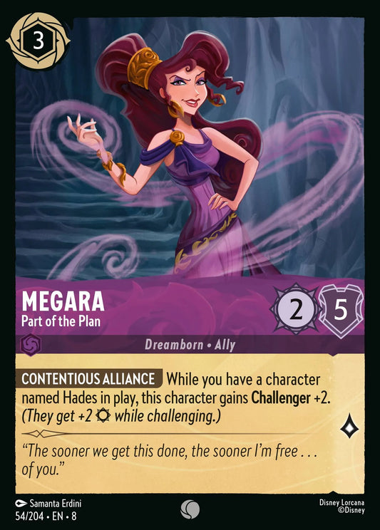 Megara - Part of the Plan | Reign of Jafar #54 (Near Mint) | Disney Lorcana Single Australia (Near Mint)