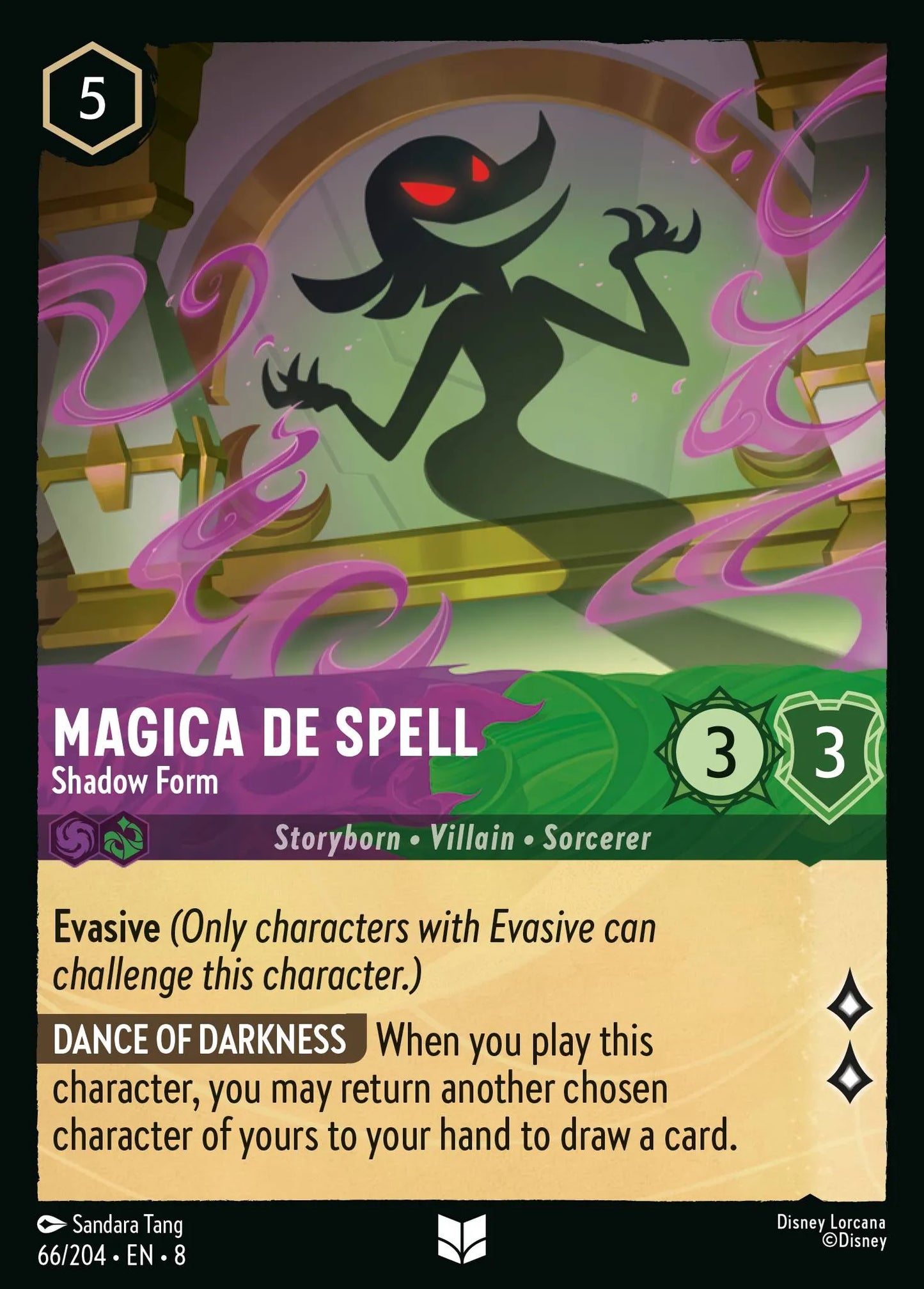 Magica De Spell - Shadow Form | Reign of Jafar #66 (Near Mint) | Disney Lorcana Single Australia (Near Mint)
