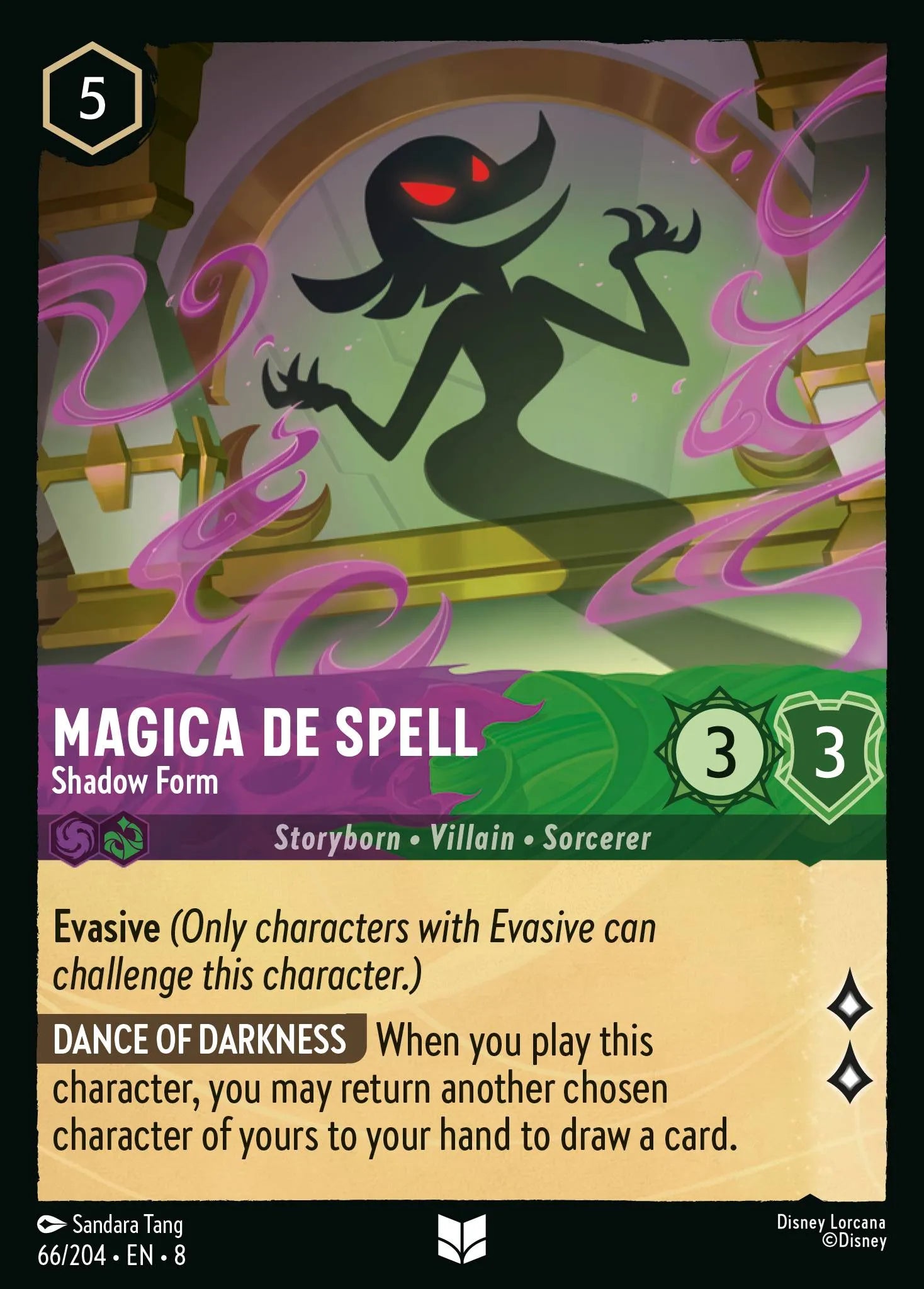 Magica De Spell - Shadow Form | Reign of Jafar #66 (Near Mint) | Disney Lorcana Single Australia (Near Mint)