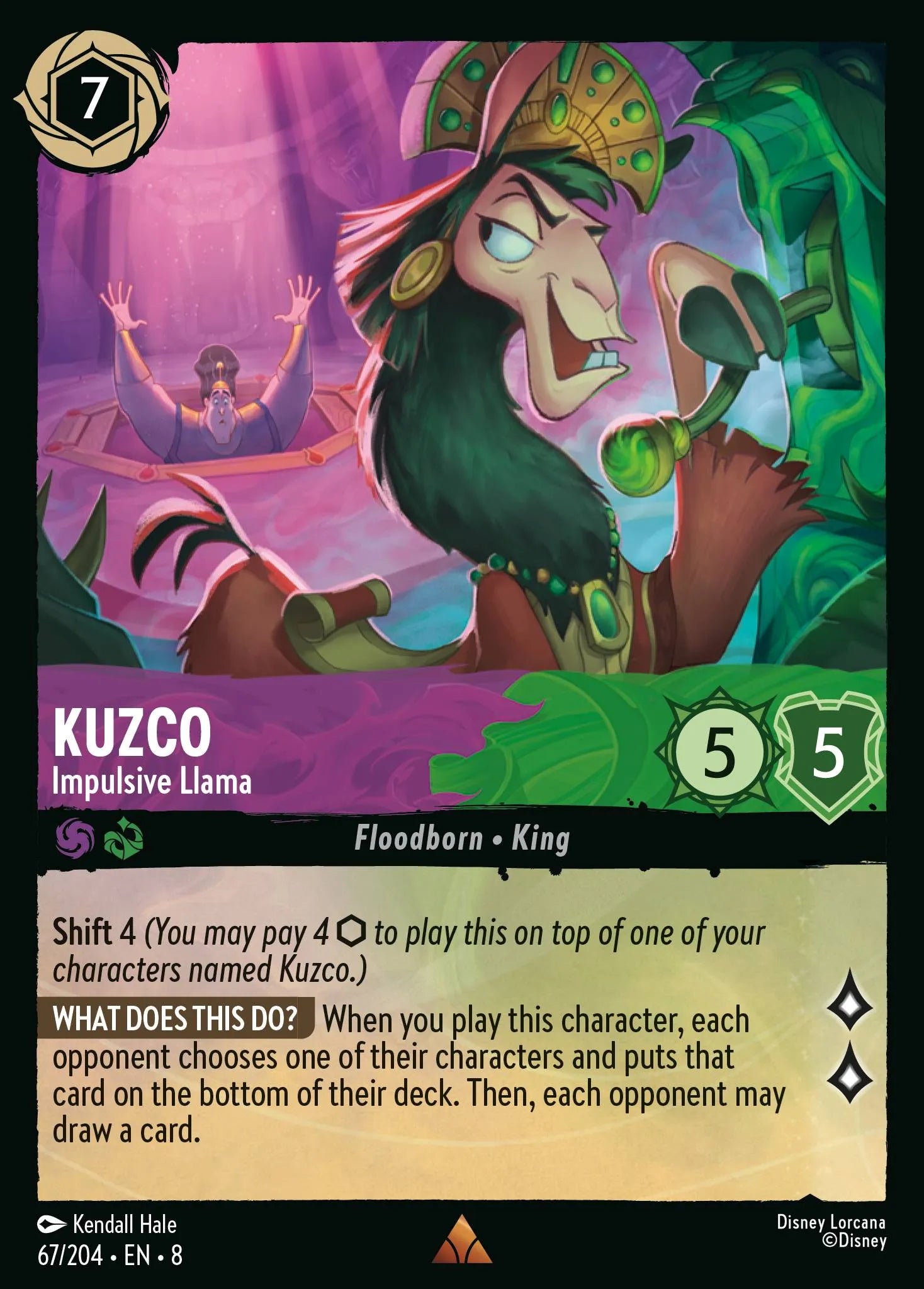 Kuzco - Impulsive Llama | Reign of Jafar #67 (Near Mint Foil) | Disney Lorcana Single Australia (Near Mint)