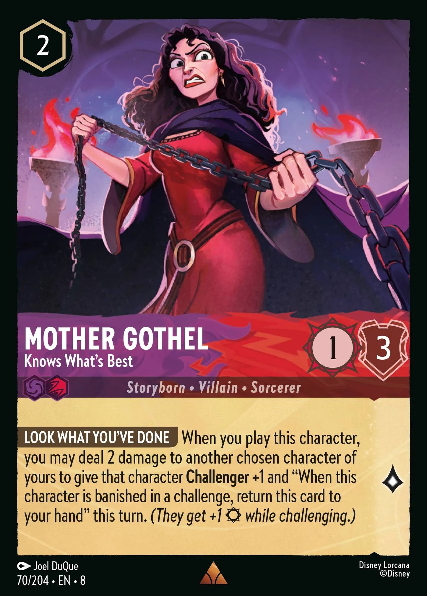 Mother Gothel - Knows What's Best | Reign of Jafar #70 (Near Mint Foil) | Disney Lorcana Single Australia (Near Mint)