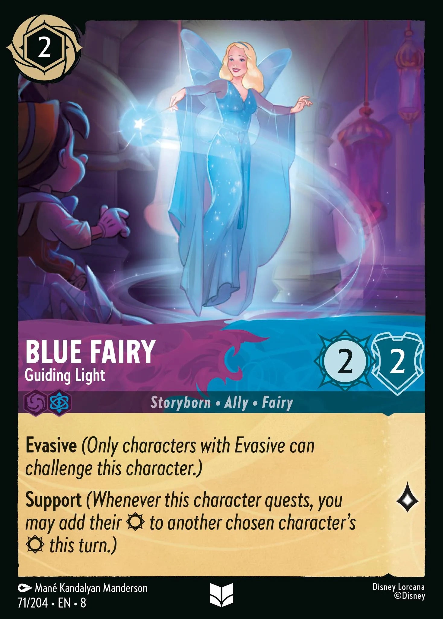 Blue Fairy - Guiding Light | Reign of Jafar #71 (Near Mint) | Disney Lorcana Single Australia (Near Mint)